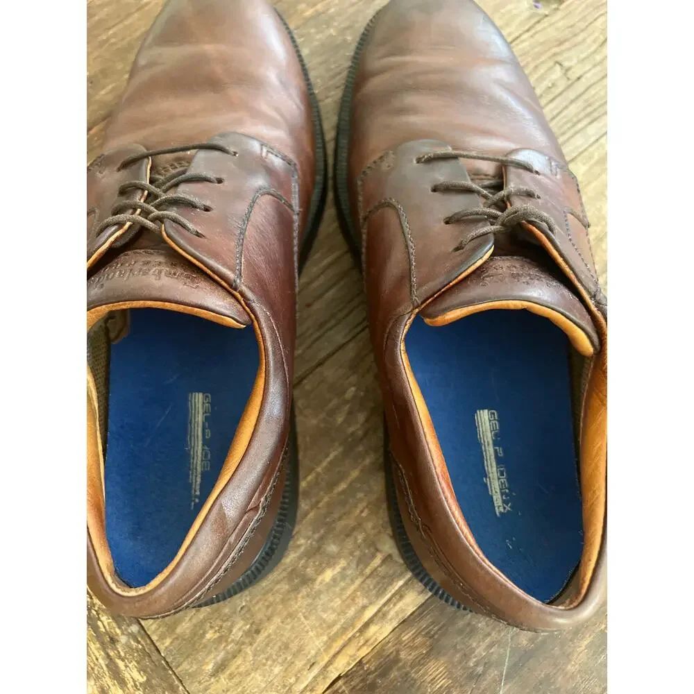 Timberland Men's Waterproof Brown Leather Oxford Shoes Size 9 M JL